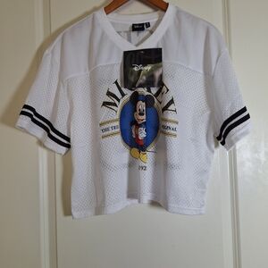 Disney Mickey Mouse White Women's Shirt